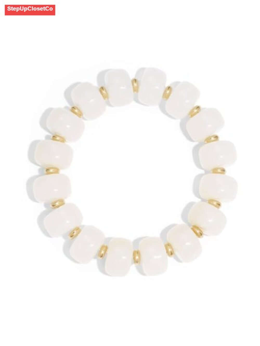 Chunky Resin Stretch Beaded Bracelet for Women Boho Summer Jewelry